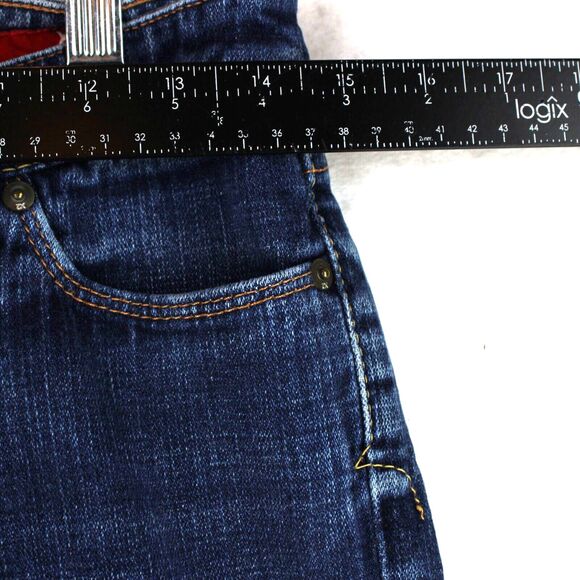 X2 Womens Size 2 Skinny Leg W01 Ultra Low Rise Embroidered Pockets Denim Jeans - Picture 5 of 11